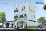 Mẫu nhà nông thôn 3 tầng mái bằng mặt tiền 8.3m 4 phòng ngủ chi phí rẻ tại Hưng Yên BT16068
