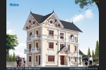 Mẫu nhà 3 tầng đẹp bán cổ điển 2 mặt tiền 8.5m x 15.6m tại Nam Định BT17005