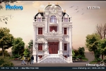 Ấn tượng biệt thự Pháp cổ 3 tầng có bán hầm mái Mansard 10.2m x 17m tinh xảo tại Nam Định BT17339