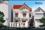 Mẫu nhà 2 tầng mặt tiền 11.5m duy nhất kiểu Pháp sang trọng phù hợp nông thôn Việt BT118102