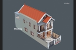 Biệt thự mini 2 tầng mặt tiền 7m chi phí xây dựng nhỏ hợp với mọi gia đình BT18504