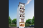 Vẻ đẹp sang trọng mẫu nhà phố để ở và kinh doanh 5 tầng có thang máy tiện dụng tại Bắc Giang BT2219