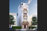 Ấn tượng mẫu nhà phố 4 tầng mặt tiền 5m x 18m có thang máy tiện dụng BT2220