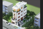 Thiết kế nhà lô phố 4 tầng 04 phòng ngủ mặt tiền 5m đẹp mê ly tại Hà Nội BT2223