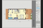 Gợi ý mẫu thiết kế nhà 2 tầng mái thái phòng khách tại tầng 1 mặt tiền 8.5m đẹp tại Bắc Ninh BT2242